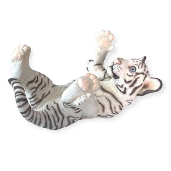 UD Critters Playful White Resin Tiger Siegfried & Roy The Mirage Las Vegas 10" - Picture 1 of 11